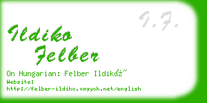 ildiko felber business card